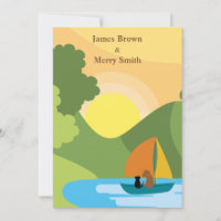 Chat Chien Bateau Lac Soleil Chaud Amour Mariage