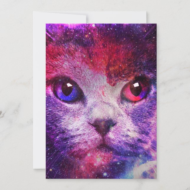 Invitation Chat de la galaxie violette  (Devant)