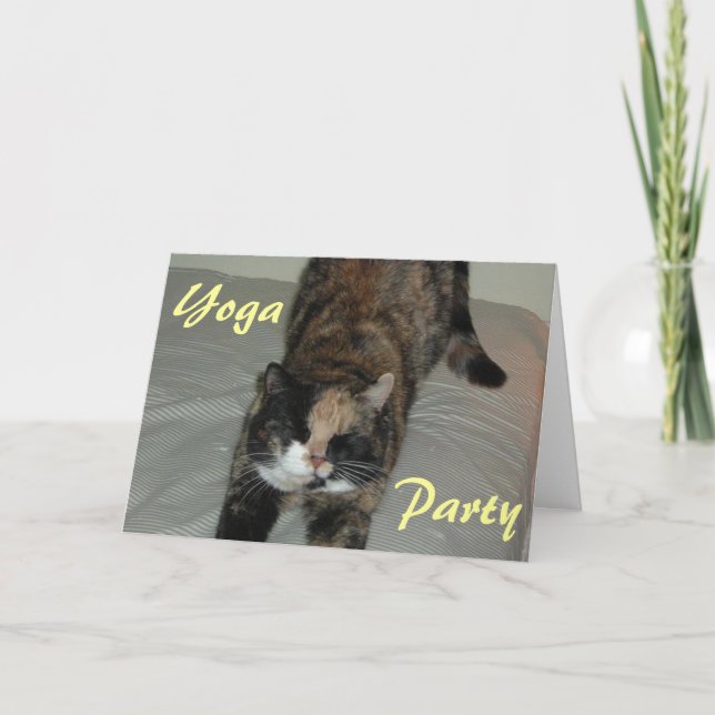 Invitation Chat de Yoga (Devant)