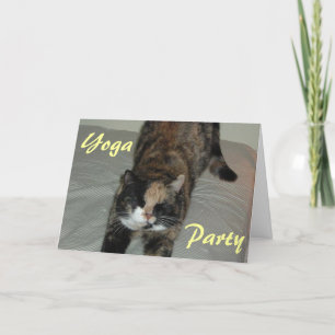 Invitation Chat de Yoga