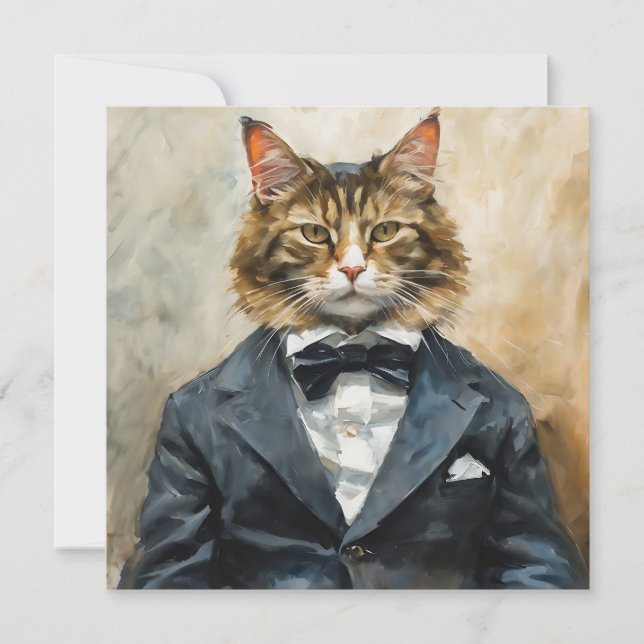 Invitation Chat en costume (Devant)