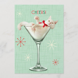 Invitation Chat en verre Martini