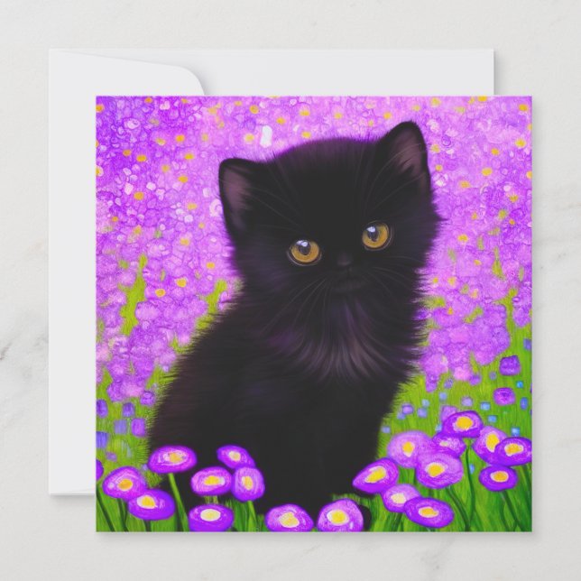 Invitation Chat Gustav Klimt (Devant)