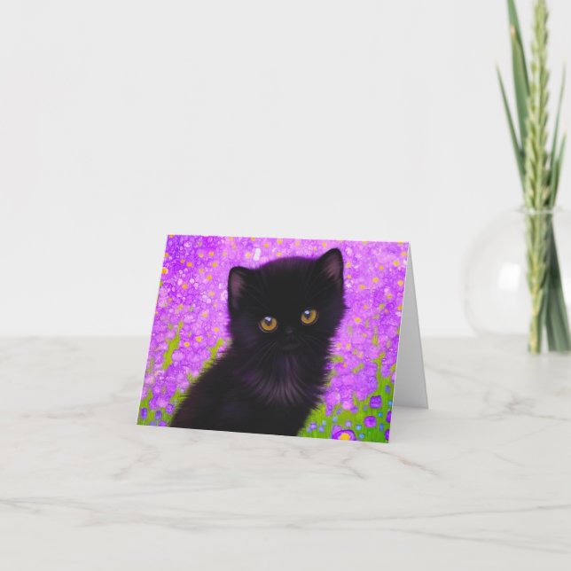 Invitation Chat Gustav Klimt (Devant)
