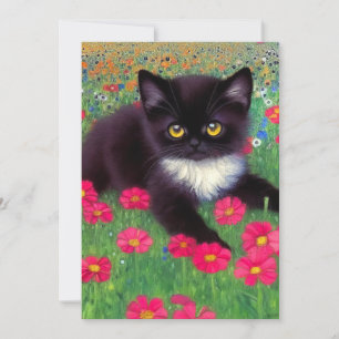 Invitation Chat Gustav Klimt Tuxedo