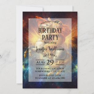 Invitation Chat Napoléon Chevauchant un Cheval à Travers la G