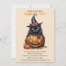 Chat noir Halloween épouvantable