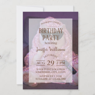 Invitation Chat paresseux glamour avec lunettes de soleil