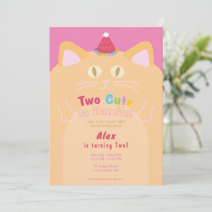 Invitation Chat "Trop Mignon Pour Être Manipulé" 2e Anniversa
