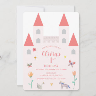 Invitation Château Conte de Fées