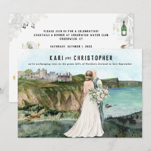 Invitation Château Côtiers au Bord de Mer   Réception de Mari