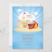 Invitation Château dans le Sable