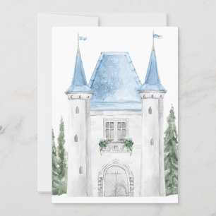 Invitation Château d'aquarelle romantique Arrière - plan Mari
