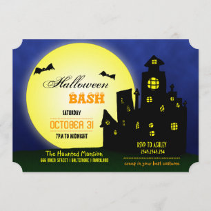 Invitation Château de Bash  Bats  Lune