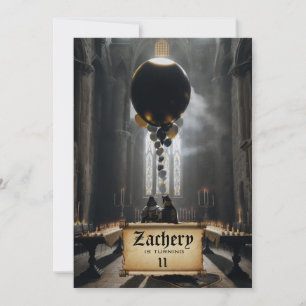 Invitation *~* Château de Chevalier Imaginaire médiéval AP88