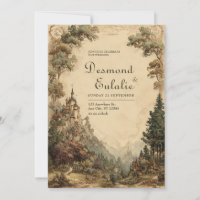 Château de conte de fées à l'aquarelle de style vi