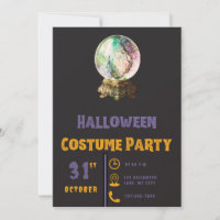 Château de fantaisie boule de cristal Halloween mo