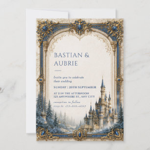 Invitation Château de la flèche de saphir Mariage