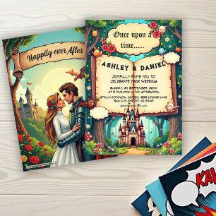 Invitation Château de la forêt de conte de fées Mariage