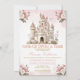 Invitation Château de la Princesse ONE-CE il était une fois 1