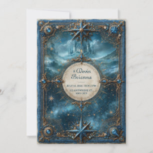 Invitation Château de mariage étoile de saphir