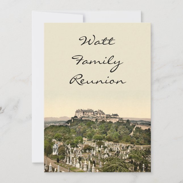 Invitation Château de Stirling, Stirling, Écosse (Devant)