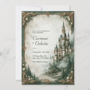 Invitation Château Emerald Mist Mariage