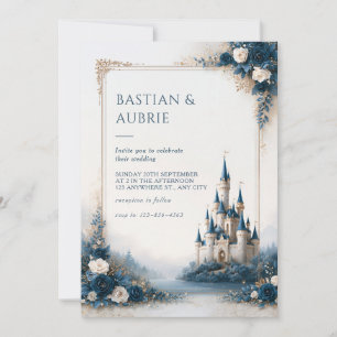 Invitation Château Romantique au Bord du Lac de Saphir pour u