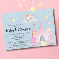 Château rose de charme Princesse Baby shower fille