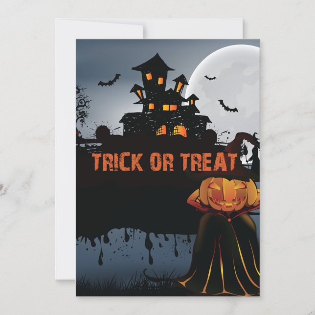 Invitation Château trick or treat   (Devant)