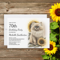 Chaton himalayen Tournesols 70e Anniversaire