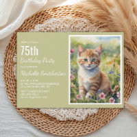 Chaton orange jaune Amateur de Chat 75e Anniversai