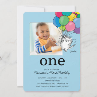 Invitation CHATS D'ANNIVERSAIRE par Sandra Boynton