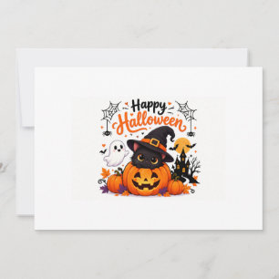 Invitation Chatte Mignonne Tasse de Voyage Joyeux Halloween -