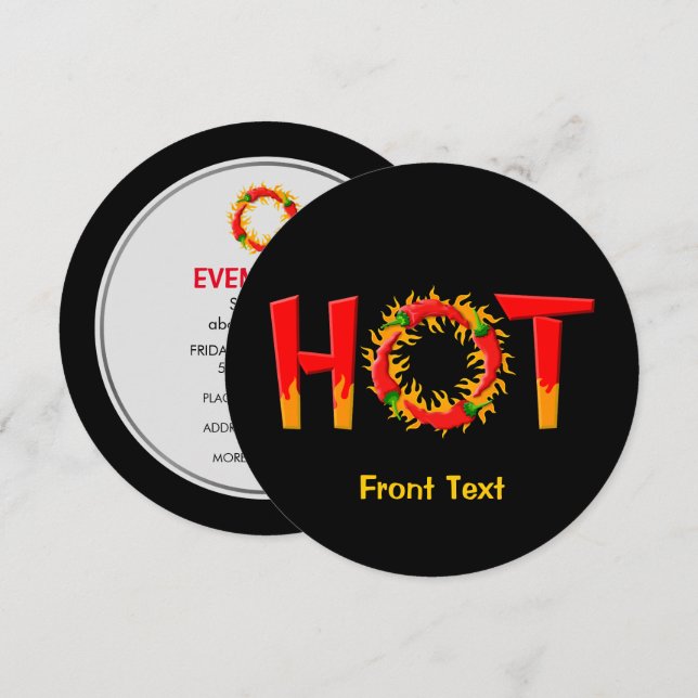 INVITATION CHAUD (Devant / Derrière)