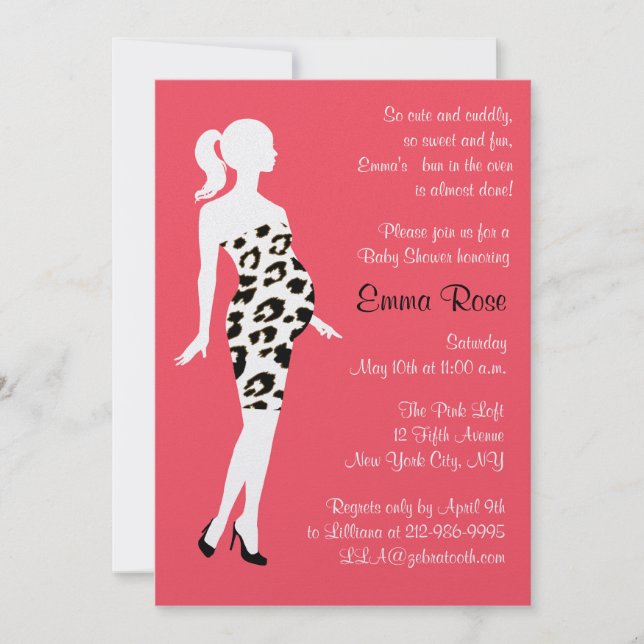 Invitation Chaud maman !Invitation Baby shower (Devant)