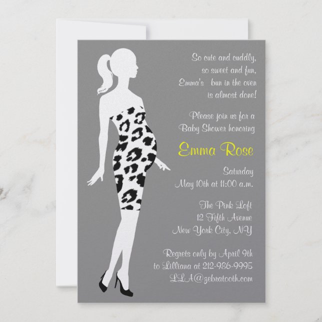 Invitation Chaud maman !Invitation Baby shower (Devant)