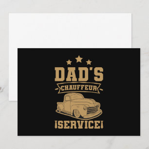 Invitation Chauffeur Papa Conducteur Professionnel Fête des P