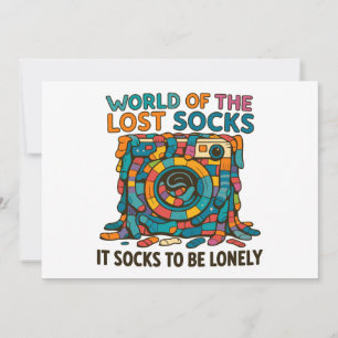 Invitation Chaussettes Danoises Drôle Monde Manquant Mais Pas