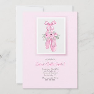 Invitation Chaussons de ballet Considérant