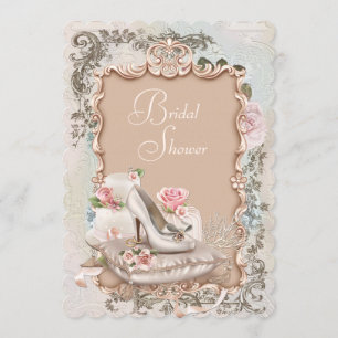 Invitation Chaussure à talons hauts Mariage Vintage