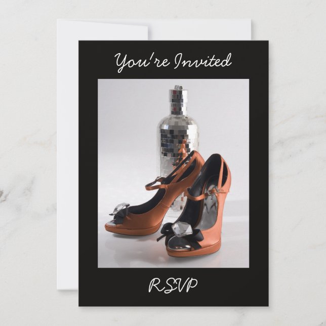 Invitation Chaussure de Fête, Vous êtes Invité, RS (Devant)