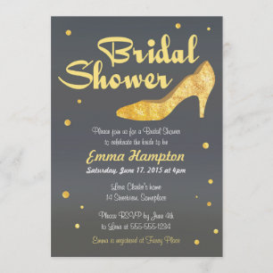 Invitation Chaussure de mariage de fantaisie de Fête de la