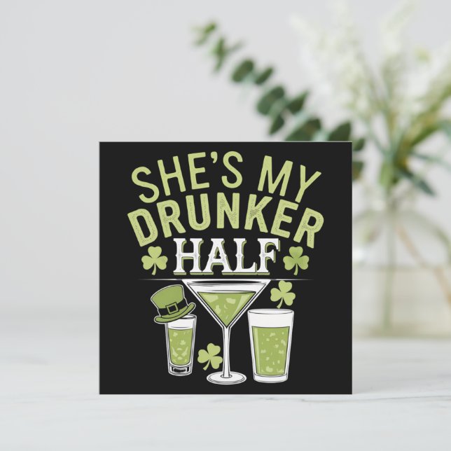 Invitation Chaussure Mon Couple Moitié St patrick Corresponda (Debout devant)