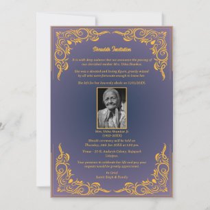 Invitation Chaussure Sandesh Hindu Shraddh