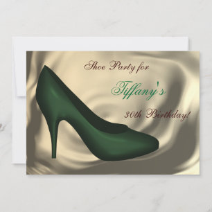 Invitation Chaussures à talon élevé fête d'anniversaire