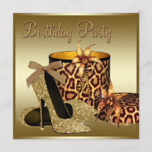 Invitation Chaussures à talon haut perles Black Gold Womans A