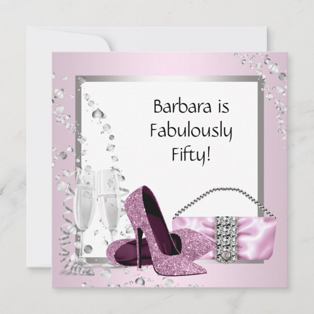 Invitation Chaussures à talons hauts Champagne Femme Rose et  (Devant)