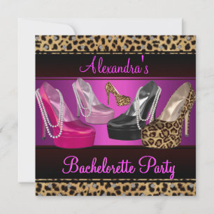 Invitation Chaussures à talons hauts pour enterrement de vie