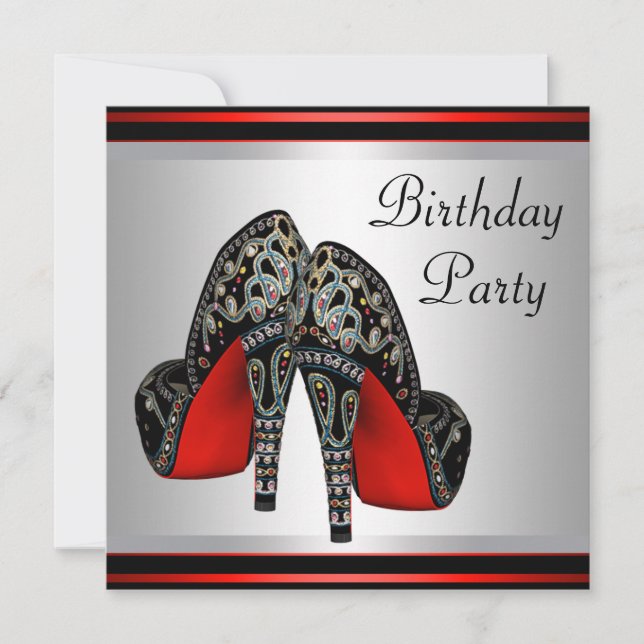 Invitation Chaussures à talons hauts rouges Chaussure rouge n (Devant)